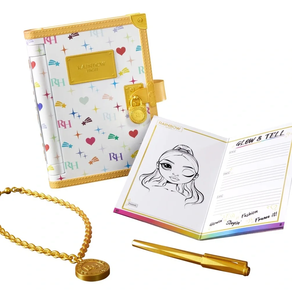 Rainbow High Secret Journal Set-New